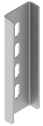 Double Profile Connector BSUL 85D, 77x29x250 mm, 4.0 mm Thickness