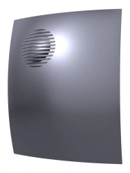 PARUS 4C Dark Gray Metal Axial Exhaust Fan with Backdraft Damper