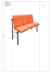 Karnak Armchair for Public Spaces, Size 1560*460*860 mm