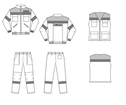Women's Protective Suit (Jacket, Overall, Vest) for Industrial Use