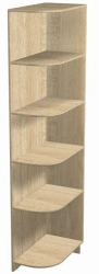 Wooden Attached Shelf Unit with PVC Edge, Article 30457