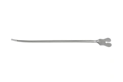 Curved Surgical Probe with Groove, 140mm Length