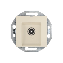 Caduceus Aling Prestige Hidden Antenna Socket TV/FM Single Beige Model 6012I.9