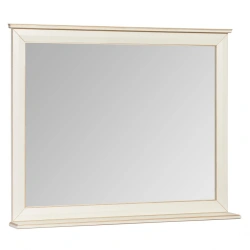 Rectangular Beatrice Mirror in Ivory with Patina 1A187302BEM601