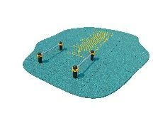 Long Jump Test Complex with Marking for Two-Foot Takeoff - ATM-023