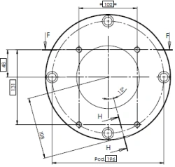 Left Hand Brake Pin Stopper Housing for Generator 20-030414