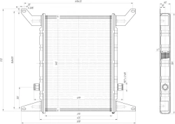 Oil Radiator TO-28A.1013.100-01 for Hydraulic System Cooling