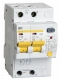 Differential Automatic Circuit Breaker AD12M 2P C40 30mA IEK