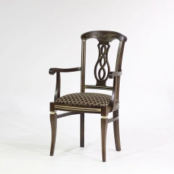 Elegant-1 Wooden Armchair with Soft Seat
