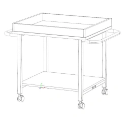 Mobile Laptop/Tablet Storage Cart