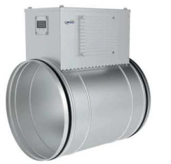 Electric Duct Heater for Round Ducts with Built-in Control System Model Kanal-EKV-K-C1 (C2)