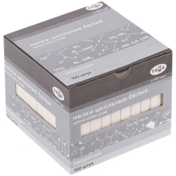 White School Chalk, 100 Pieces, Square Shape