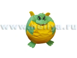 Nellya Dragon Pouf with Granules - D70 cm