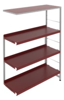 Metal Shelf Unit 880x300x1152 mm - Single-Sided Additional Module