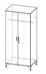 Metal Clothing Cabinet for Storage RM 06/06