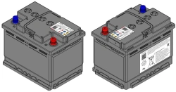 TUBOR AGM 6ST-60.0 VRLA Lead Acid Starter Battery