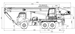Truck Crane 25 Tons on KAMAZ-43118 Chassis KС-55713-5