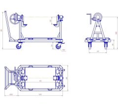 Combustion Chamber Transport and Storage Trolley TG-Spec1 KS-PM
