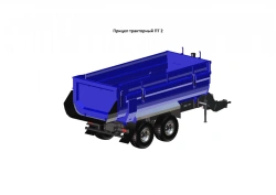 Agricultural Dump Semi-Trailer Tonar Model PT 2 with PT 5 Axle Assembly