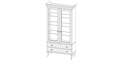 Buongiorno" Living Room Furniture Set Display Cabinet Art. Sh522 S01 C