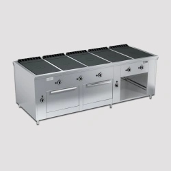 Professional Gas Stove with Closed Flame PRG-IIA-5C 2DSh "Maxi