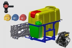 Metal Frame Sprayer with 800L Tank, Model Zarya-ON-800-18-06F
