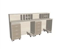 Nurse Station with Mobile Cabinet KSPm 1-06