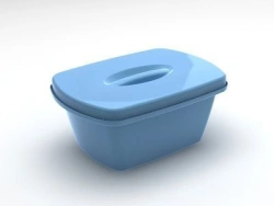 Polymer Containers with Perforated Tray and Lid for Pre-Sterilization Cleaning, Chemical Disinfection, and Sterilization