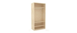 Alexandria LD 625050.000 M Two-Door Cabinet (Leather Lento/Rustica)