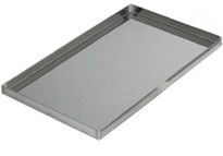 Flat Baking Tray with Four Folded Edges, Stainless Steel