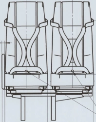 Left Two-Seater Seat A66R33-6840013