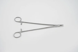 Surgical Tissue Forceps VZ-I-10-30 with Carbide Plates, 240 mm