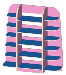 Children's Book Rack for Educational Materials, Model 14521