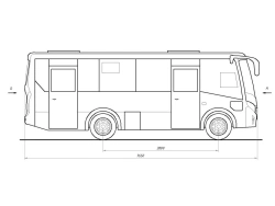 Mobile Social Utility Complex M3044-30 (Base Vehicle PAZ-3204 "Vector NEXT")