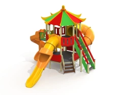 Children's Play Complex with Pagoda Roof, H=700mm, 2000mm