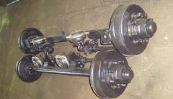 Front Trailer Axle, Single Tire, 10 Ton Capacity