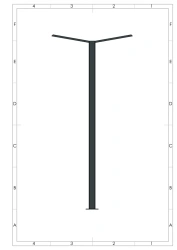 Steel Outdoor Lighting Poles OTKVf 180-9.0-2-180
