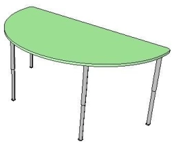 Half-Round Table for Children (0-3 years) FN.MDU.01.18.00.00.00