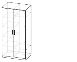 Combined Wardrobe for Outerwear Storage SHK 1 KC