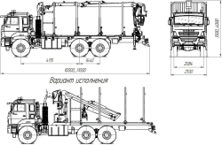 Lumber Transportation Truck with GMA/KMU 5908FA