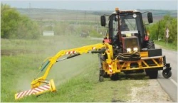 Strizh-3 Mounted Manipulator for Grass Cutting and Snow Removal