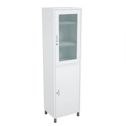 Metal Medical Cabinet with Glass Doors for Medications Model SHM-1.2.1