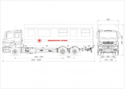 Medical Service Van on KAMAZ Chassis 57542 Modification 57528Z
