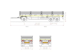 Cargo Trailer 843431 with Load Space Framework and Platform
