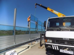 Acoustic Barrier Panels (Sound Absorbing, Reflecting, and Transparent) Model PШO, PШP, PШS