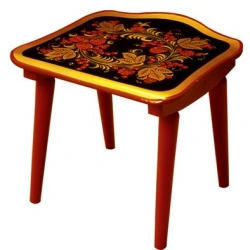 Children's Stool with Khokhloma Painting 260x300x290MM Art.74010000000