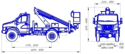 Hydraulic Lifting Transport Vehicle R180T, VA180T Velmash-C Type 47192 Mod 37192N