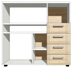 Wide Office Shelving Unit Magna, Art. MST 08