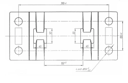 Cast Underlay Type KDL-50 for Rail Fastening Systems