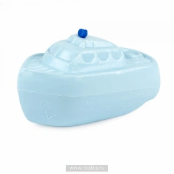 Small Blue Toy Boat for Bath and Outdoor Play